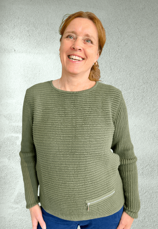 Ranveig rillegenser olivengrønn