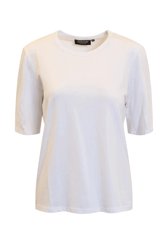 Mona basic t-shirt hvit