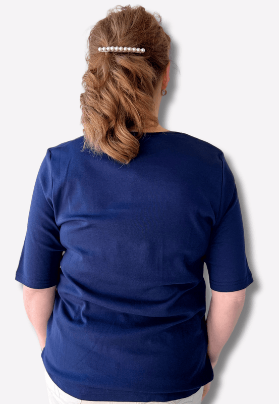 Inger t-shirt basic blå