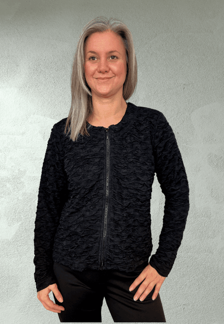Hovedbilde Guri jakke Sorte bølger