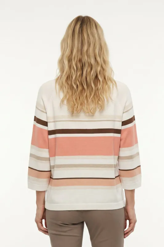 Tonje genser stripet sorbet