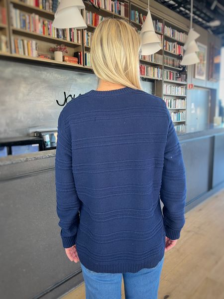 Hovedbilde Tonje bomullsgenser marineblå