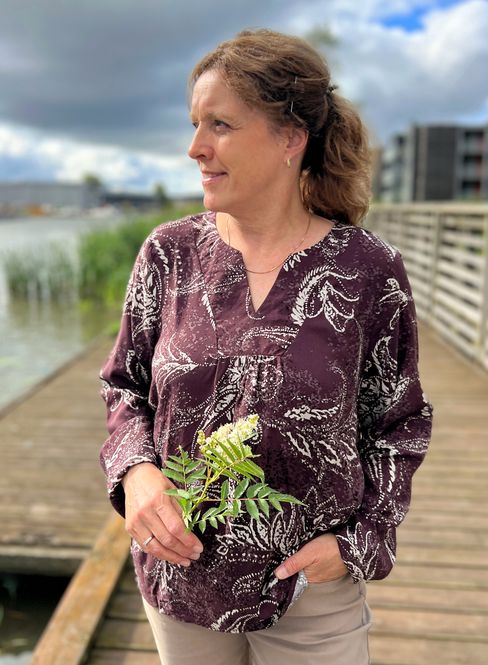 Hovedbilde Marion bluse rød plomme