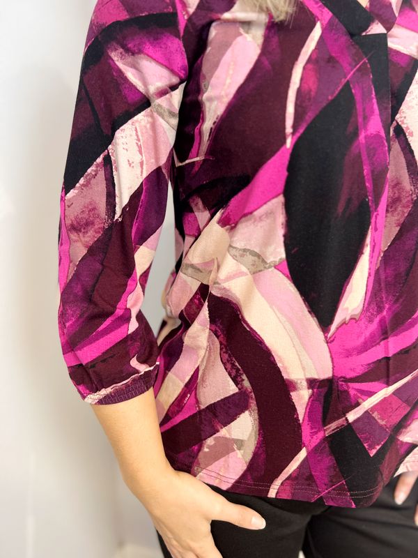 Kjersti topp fuksia 