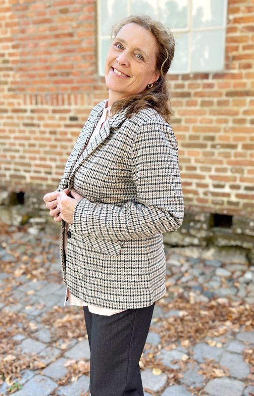 Synne blazer - rutet