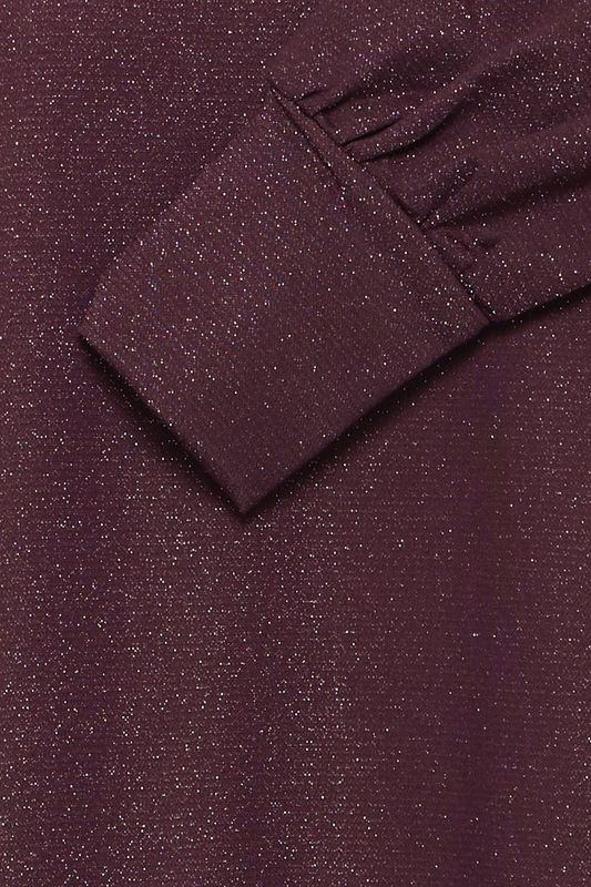 Line glitterkjole burgunder