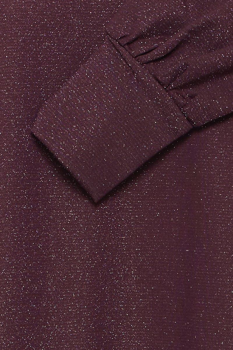 Line glitterkjole burgunder