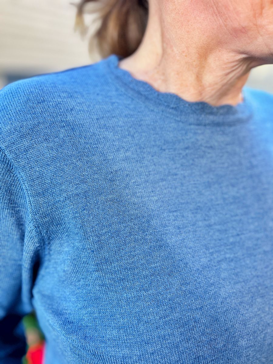 Sissel genser blue melange