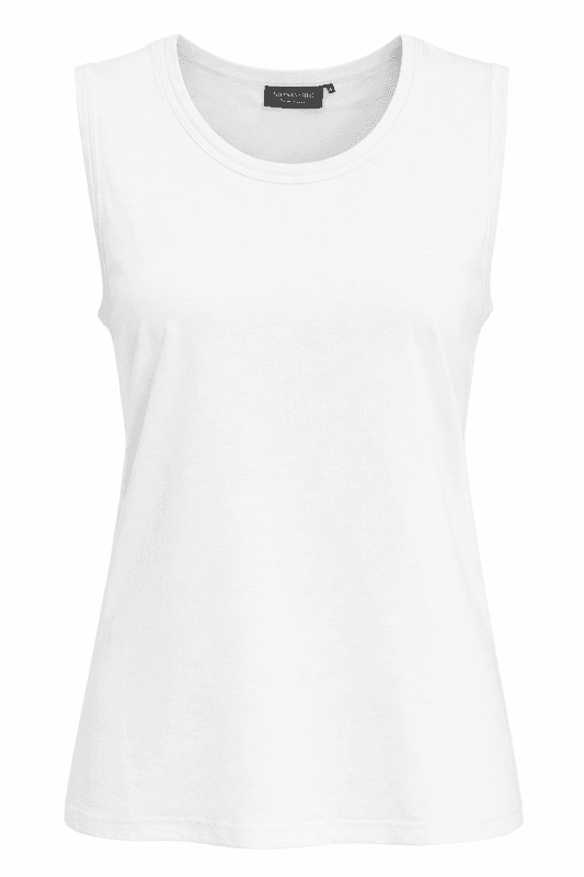 Mona basic singlet hvit