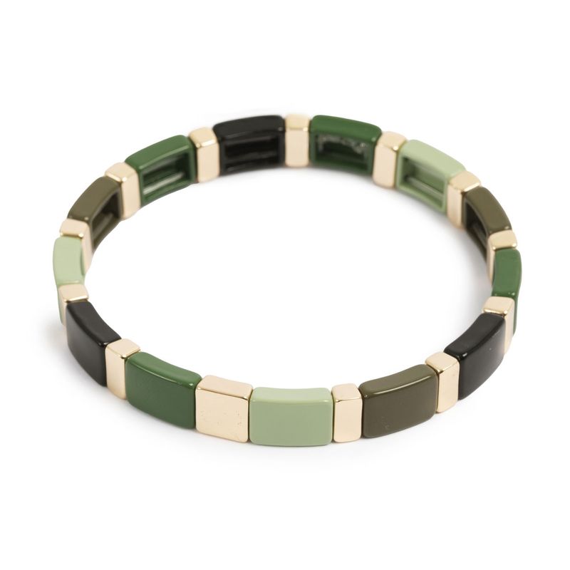 Emaljert armbånd evergreen
