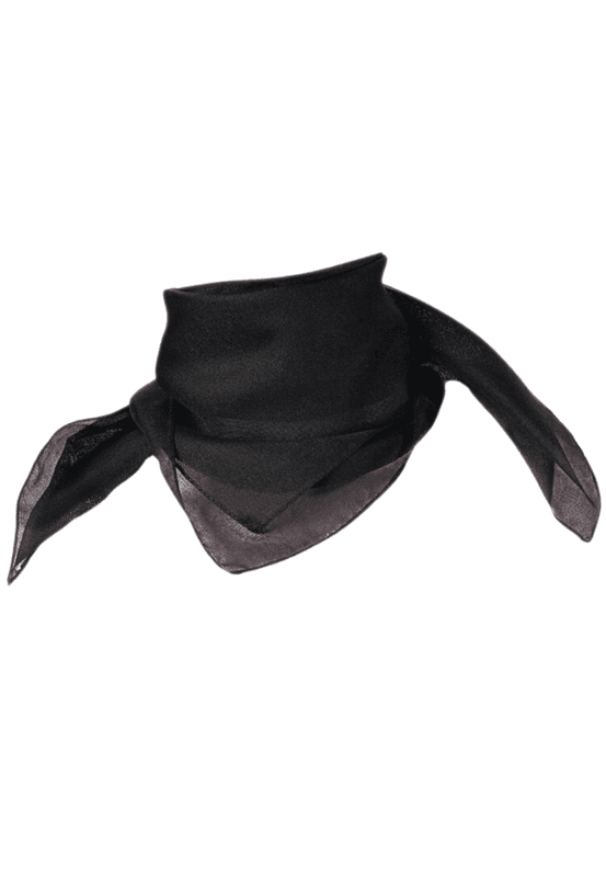 Skjerf chiffon svart