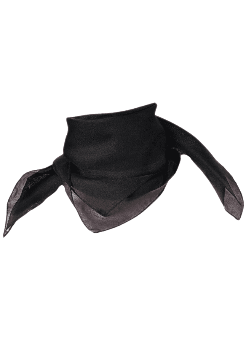 Skjerf chiffon svart