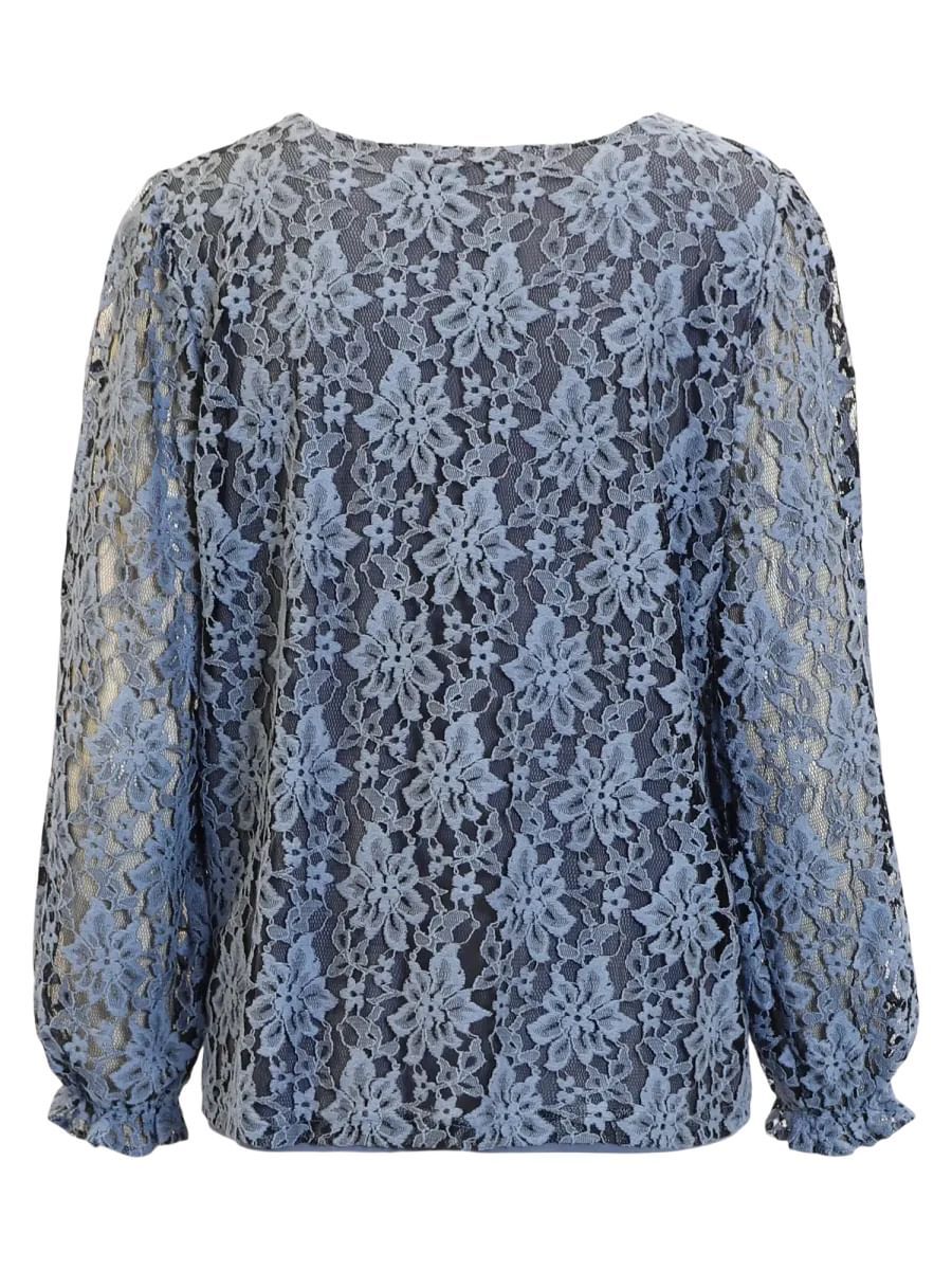 Helga bluse isblå blonde