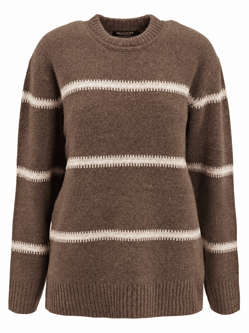 Hovedbilde Vivian genser strikket stripe