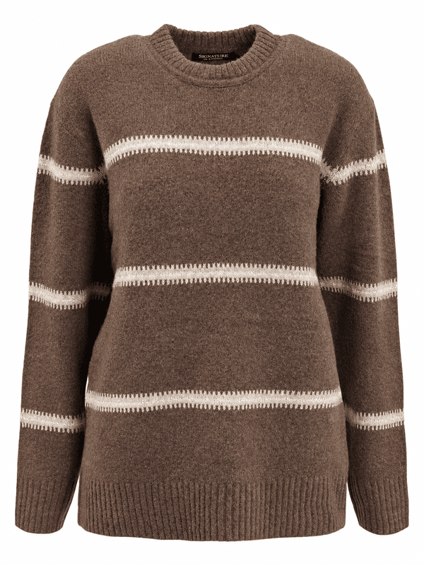 Vivian genser strikket stripe