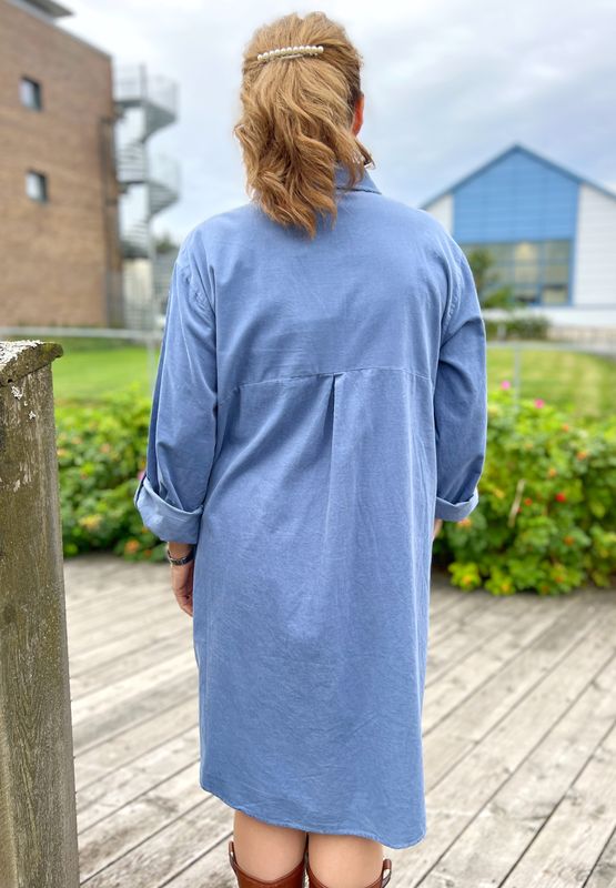 Marion cordkjole støvblå