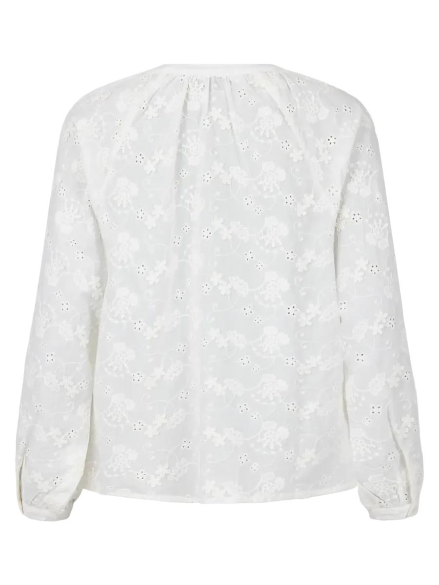 Gry bomull-bluse engelsk blonde