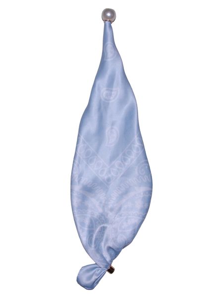 Hovedbilde Skjerf med perle himmelblå