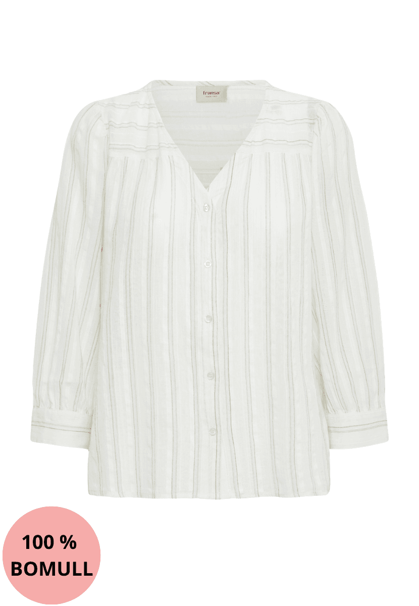 Irene blusetopp lys stripe