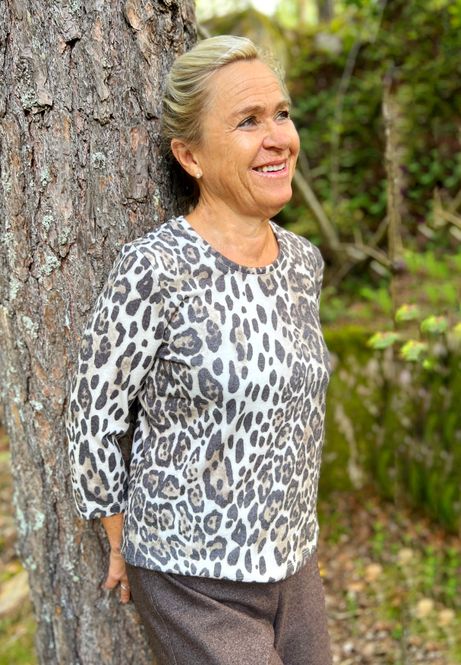Hovedbilde Nelly tynn fleece leopard