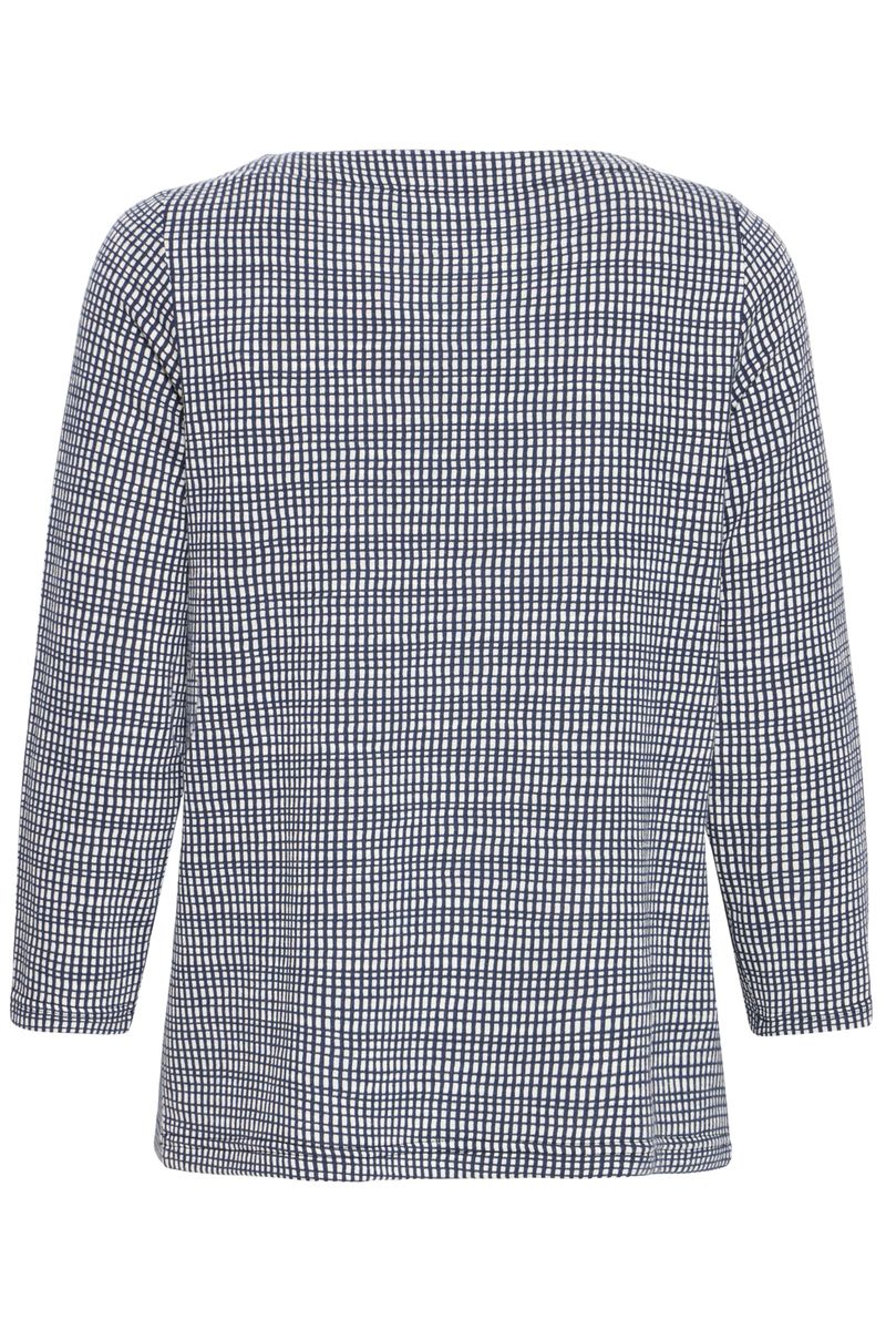 Irene topp blue grid