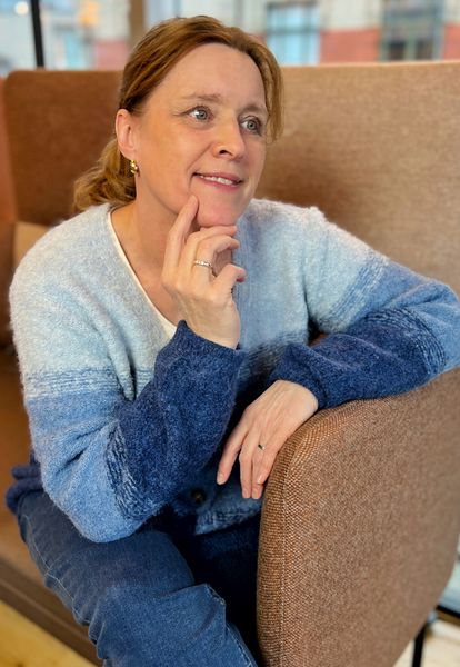 Hovedbilde Helga cardigan isblå ombre