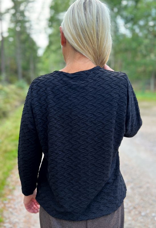 Bjørg bluse-topp svart