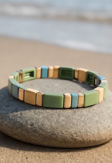 Hovedbilde Emaljert armbånd M/L soft mint