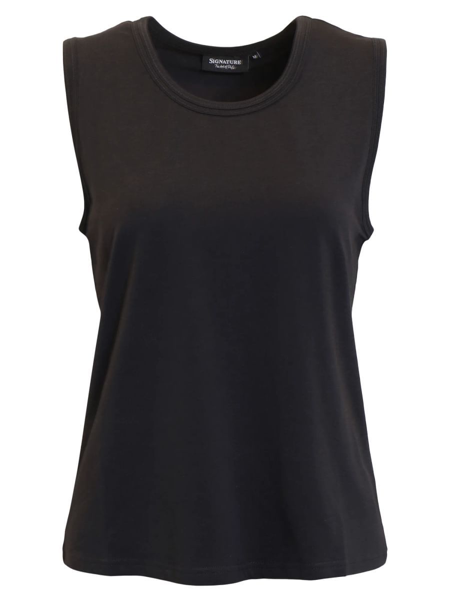 Mona basic singlet svart