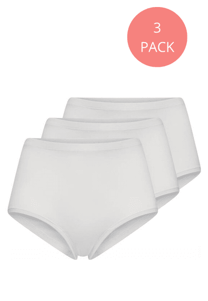 Hovedbilde 3 pack bambus-truse hvit
