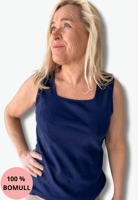Hovedbilde Inger singlet marineblå