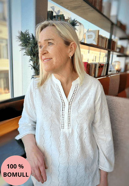 Hovedbilde Lisen bomullstopp kremhvit