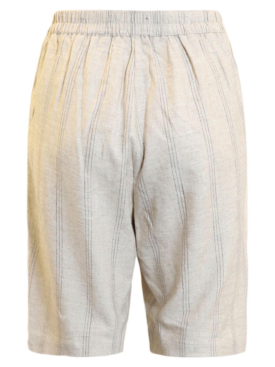 Carine linshorts natur stripe