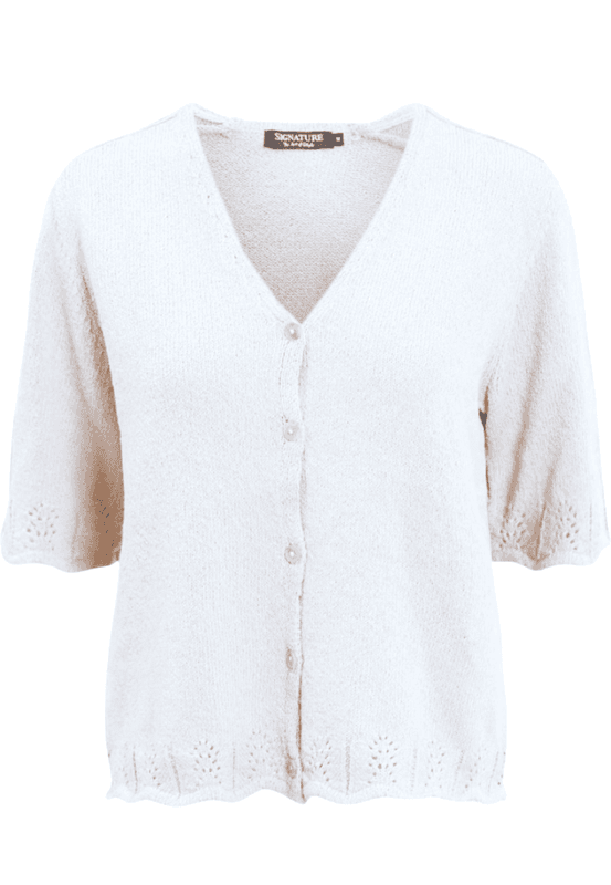 Lisen sommer-cardigan kremhvit