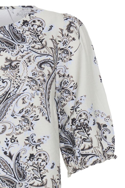 Irene bluse nordisk paisley blå