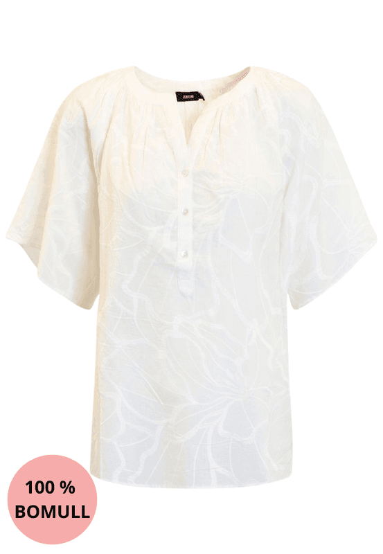 Carine kortermet bomullsbluse