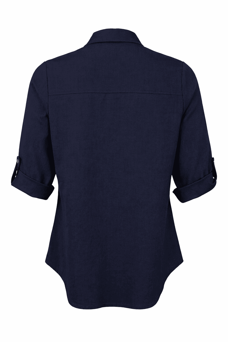 Inger lin-skjorte marineblå