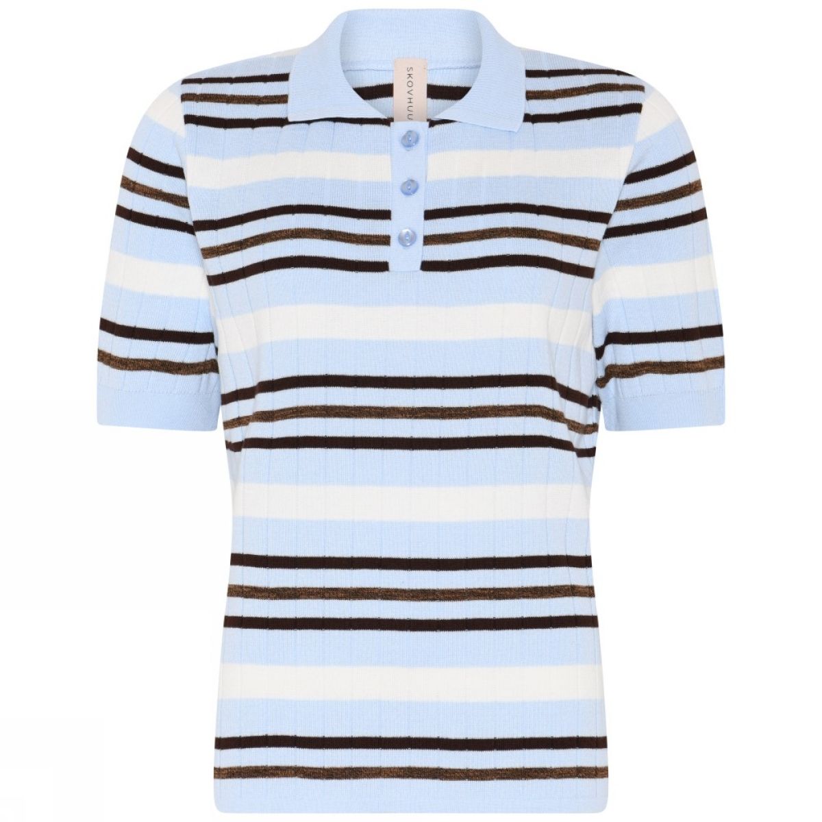 Renate strikket polo t-shirt