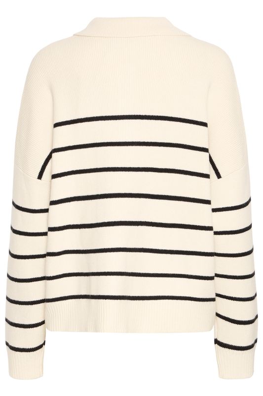 Marion genser kremhvit stripe