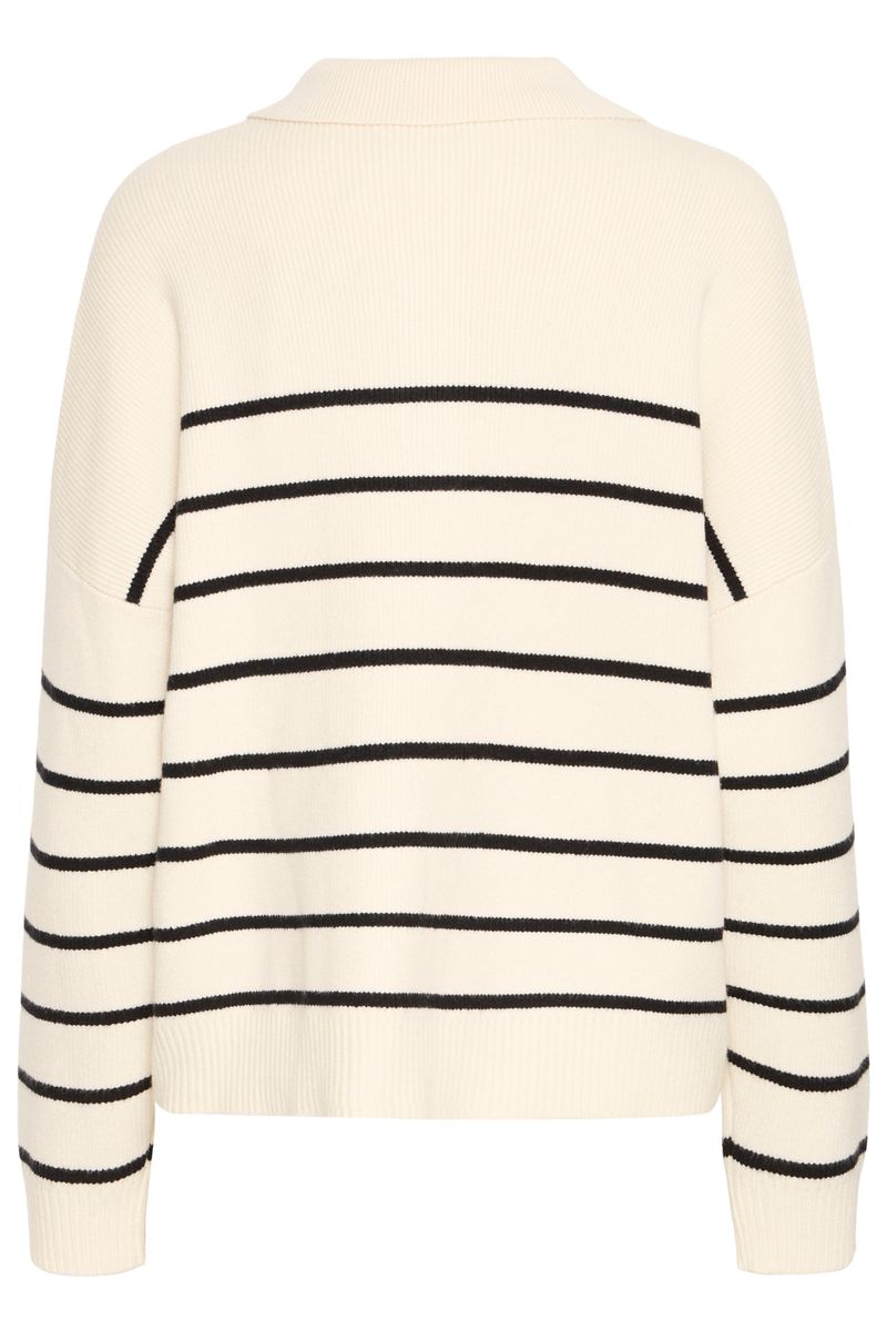 Marion genser kremhvit stripe
