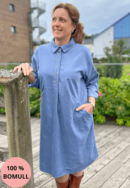 Hovedbilde Marion cordkjole støvblå