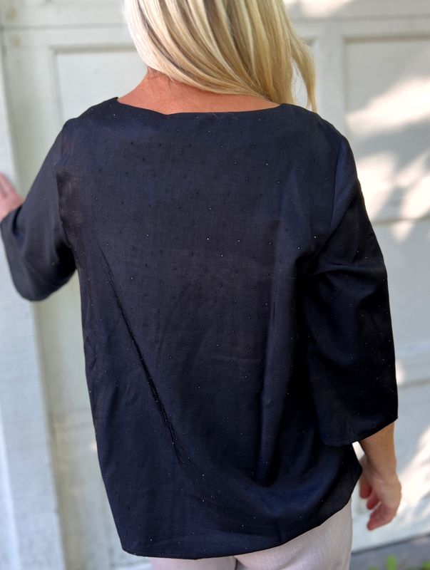 Hilde bluse sort