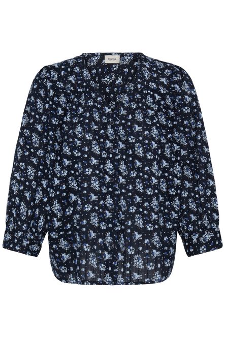 Hovedbilde Carla bluse marine småblomstret