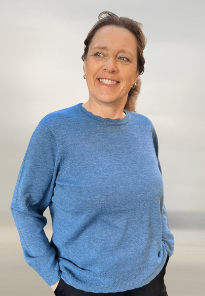 Hovedbilde Sissel genser blue melange