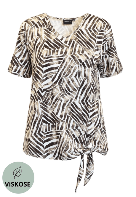 Hovedbilde Tonje t-shirt brun sebra