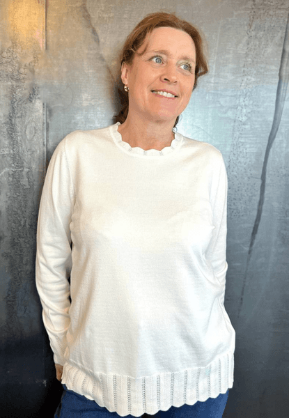 Hovedbilde Sandra blusegenser hvit