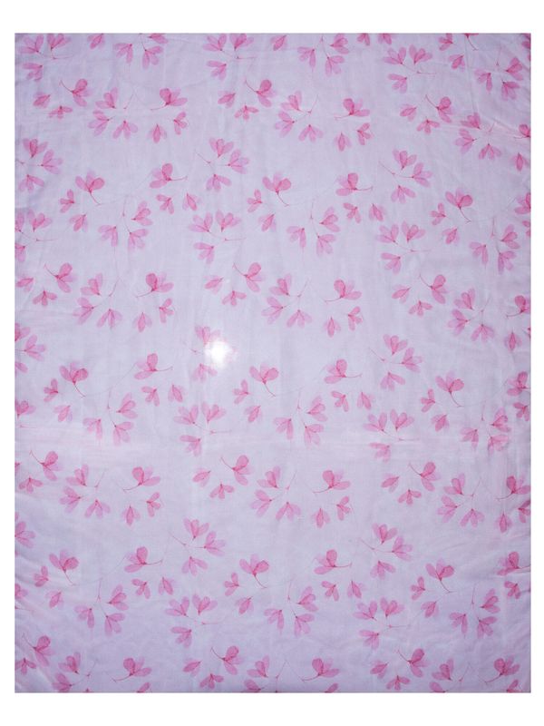 Skjerf m/blader rosa