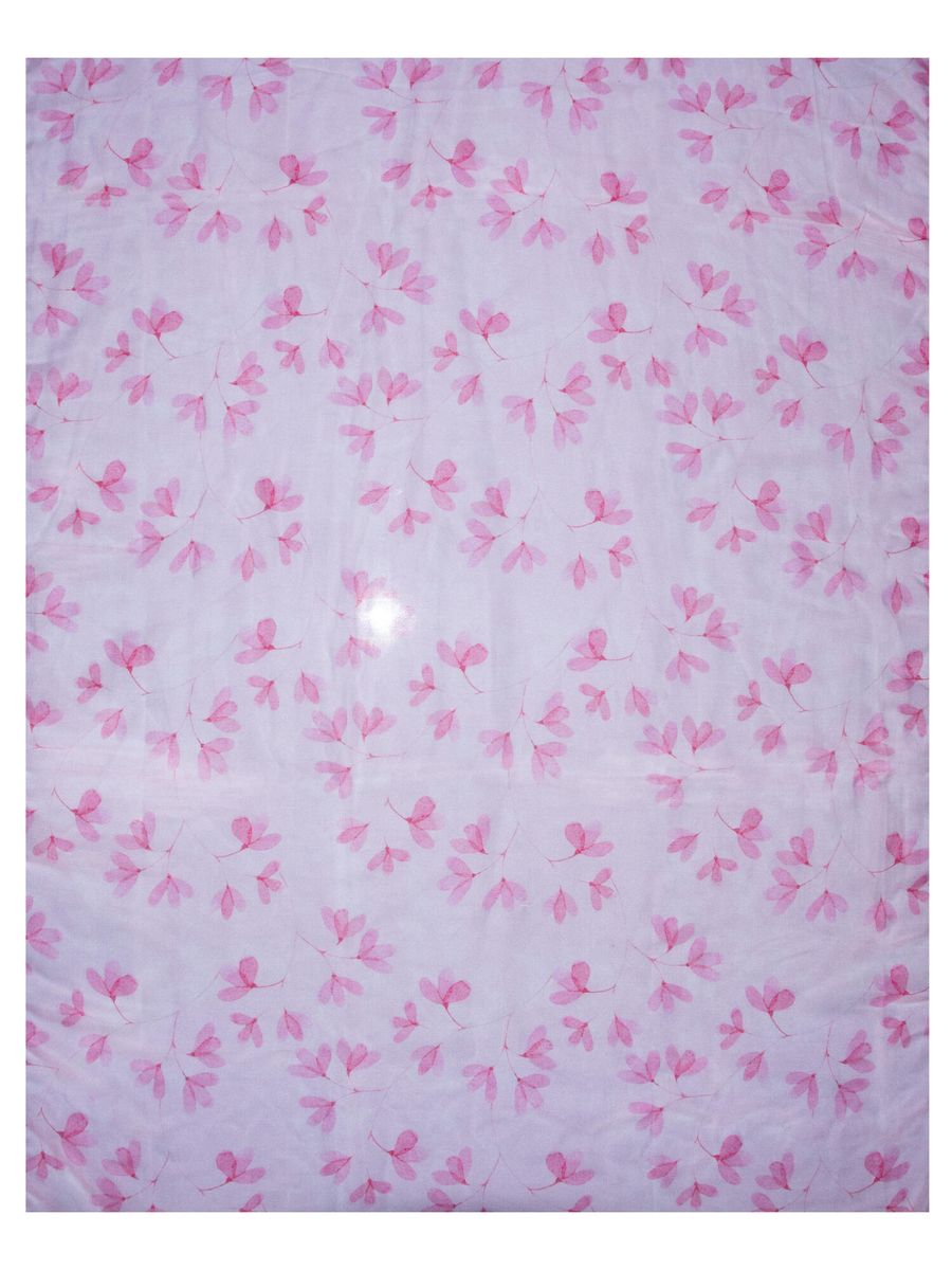 Skjerf m/blader rosa