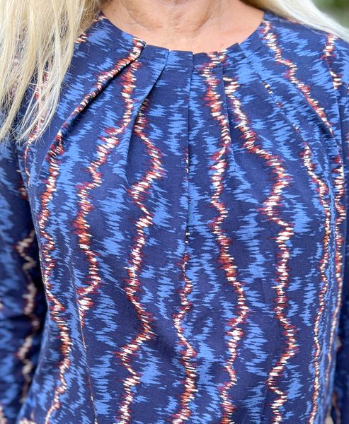 Hovedbilde Sissel topp Zidzag blå