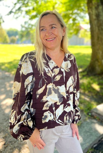 Hovedbilde Marion bluse mahognirød